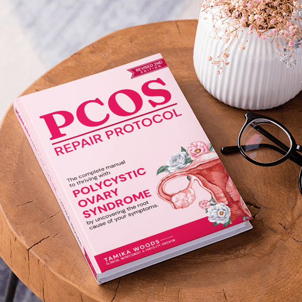 The PCOS Repair Protocol on a wooden table